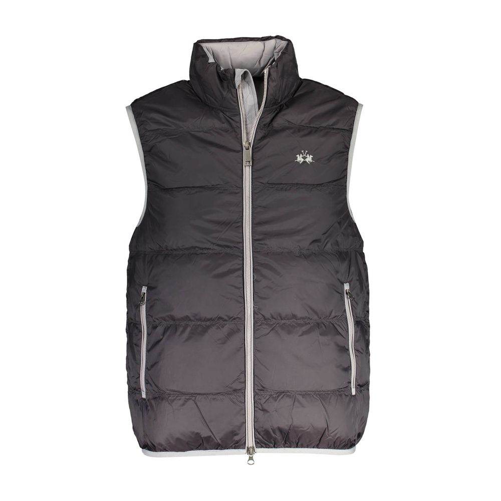 La Martina Black Polyamide Men Jacket - Hilstor