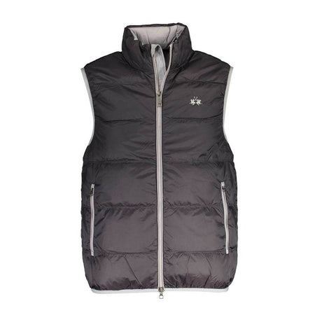 La Martina Black Polyamide Men Jacket - Hilstor