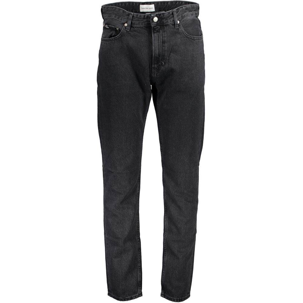 Calvin Klein Black Cotton Men Jeans - Hilstor