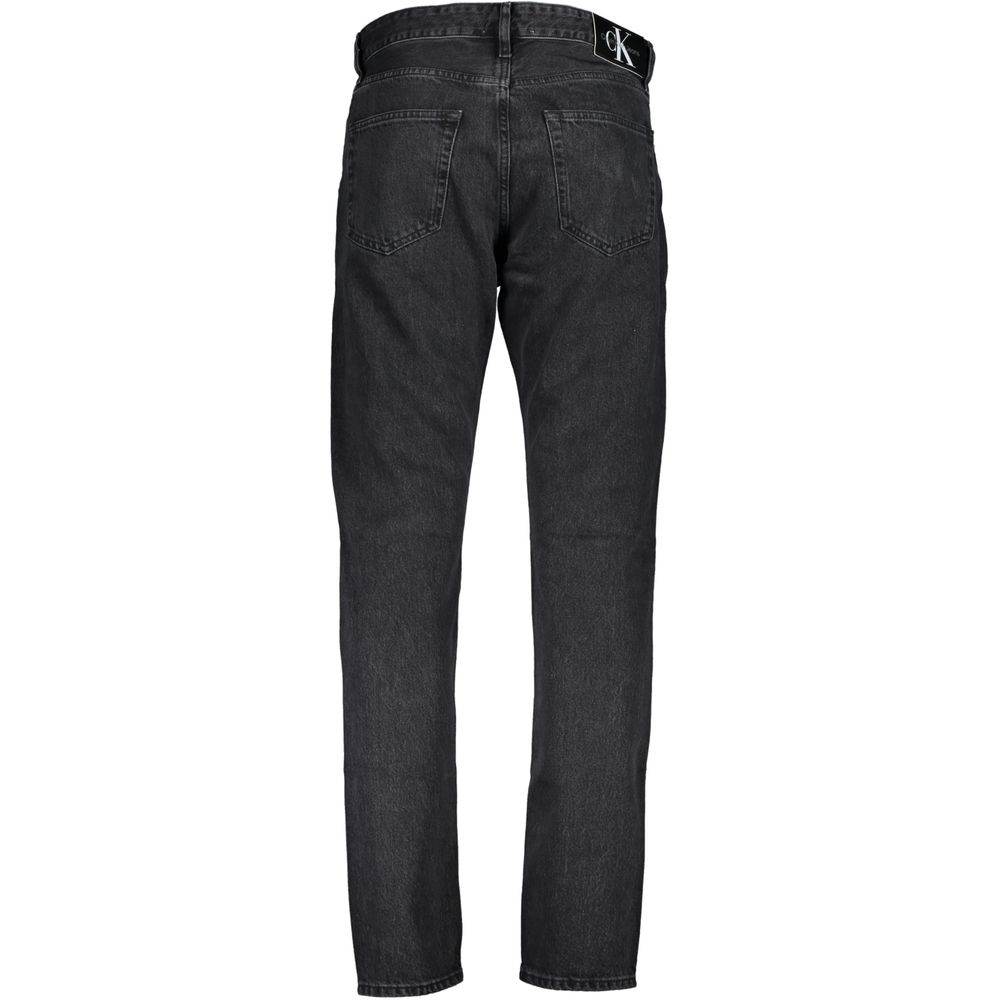 Calvin Klein Black Cotton Men Jeans - Hilstor