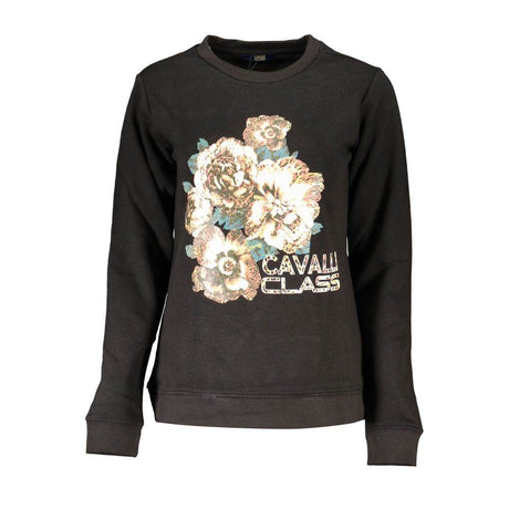 Cavalli Class Black Cotton Women Sweater - Hilstor