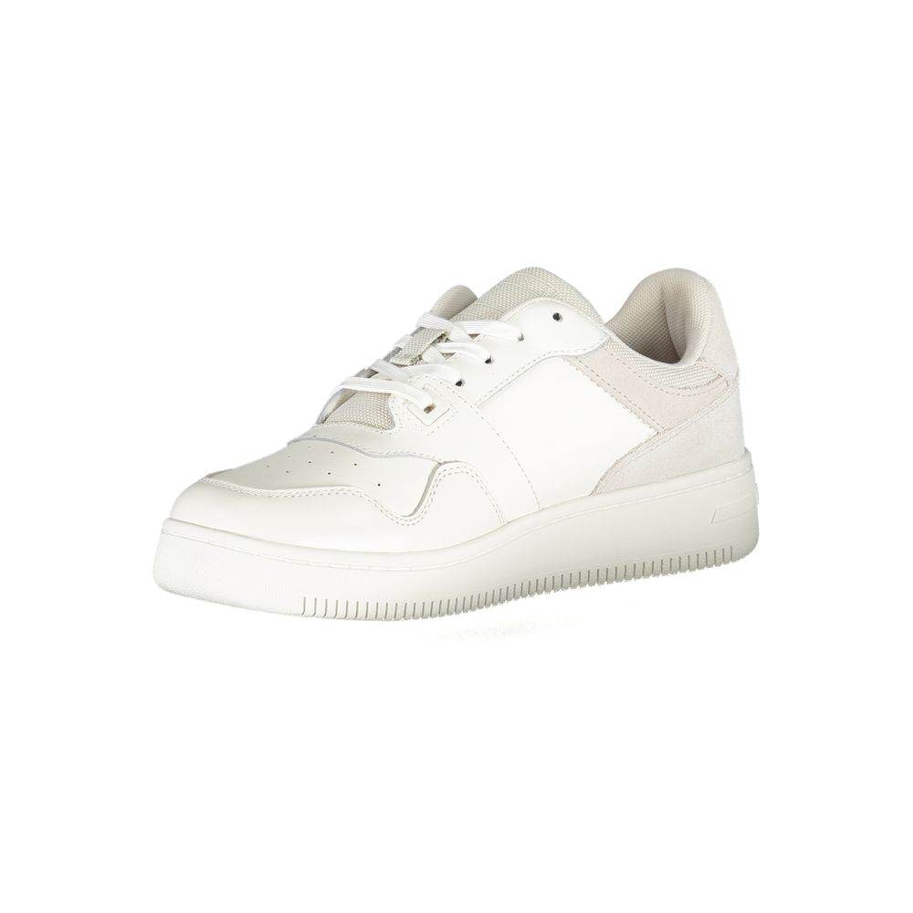 Tommy Hilfiger White Polyester Sneaker - Hilstor