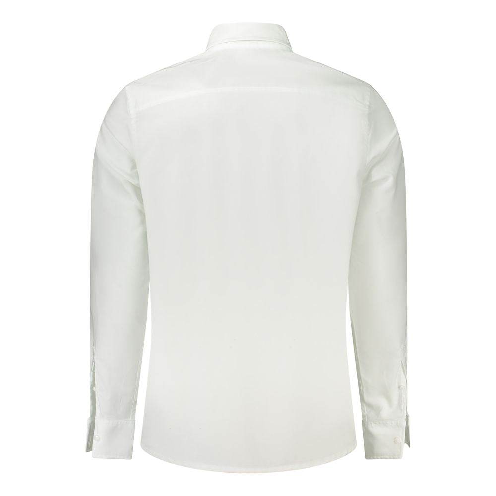 Calvin Klein White Cotton Men Shirt - Hilstor