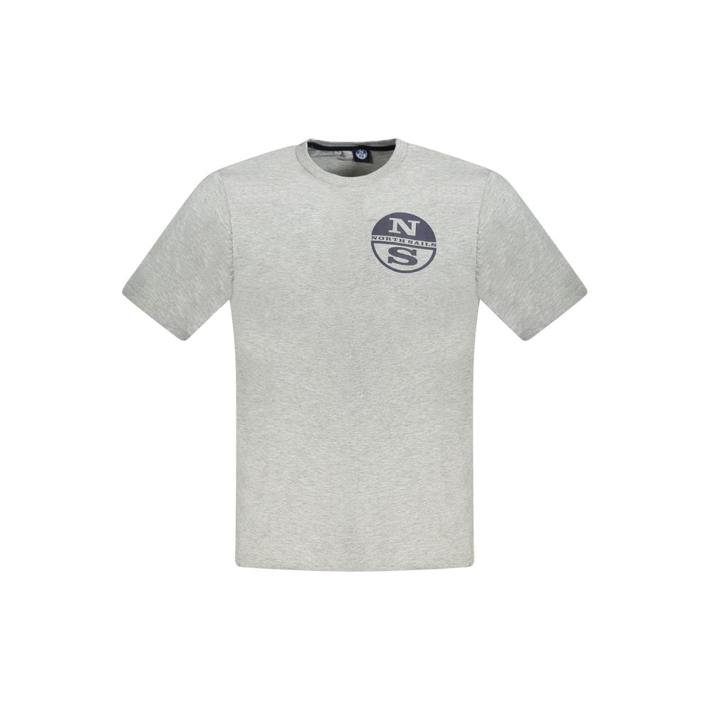 North Sails Grå T-shirt til mænd i bomuld