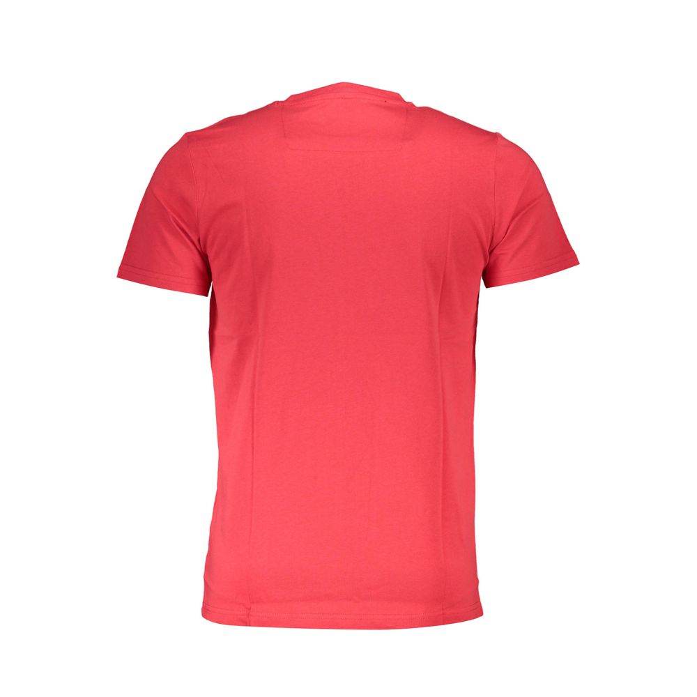 Cavalli Class Red Cotton Men T-Shirt - Hilstor