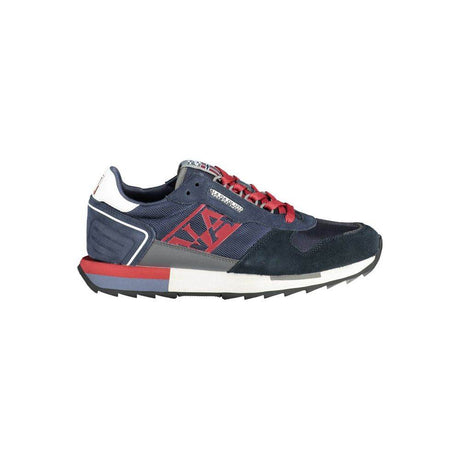 Napapijri Blue Leather Men Sneaker - Hilstor