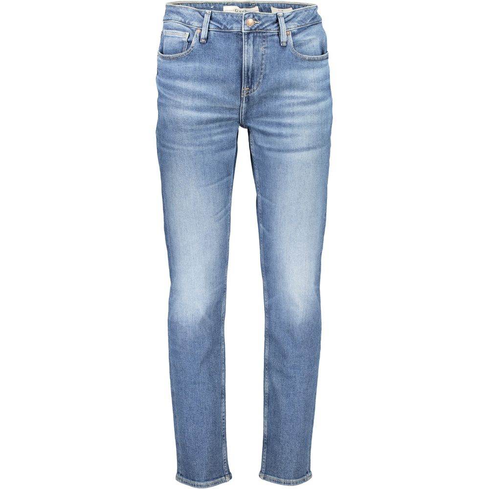 Guess Jeans Blue Cotton Men Slim Jeans - Hilstor