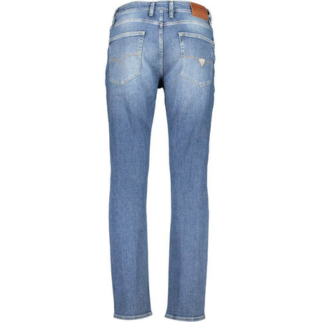 Guess Jeans Blue Cotton Men Slim Jeans - Hilstor
