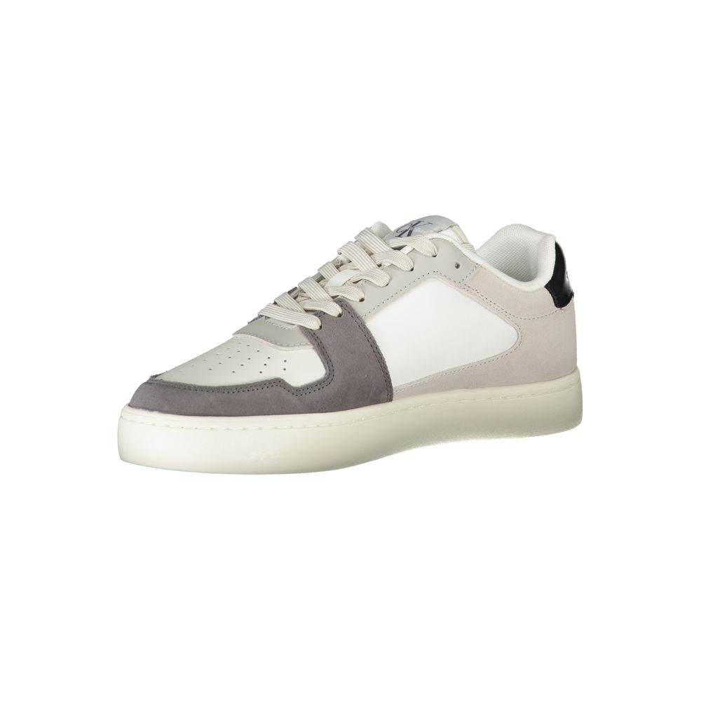 Calvin Klein White Polyester Men Sneaker - Hilstor