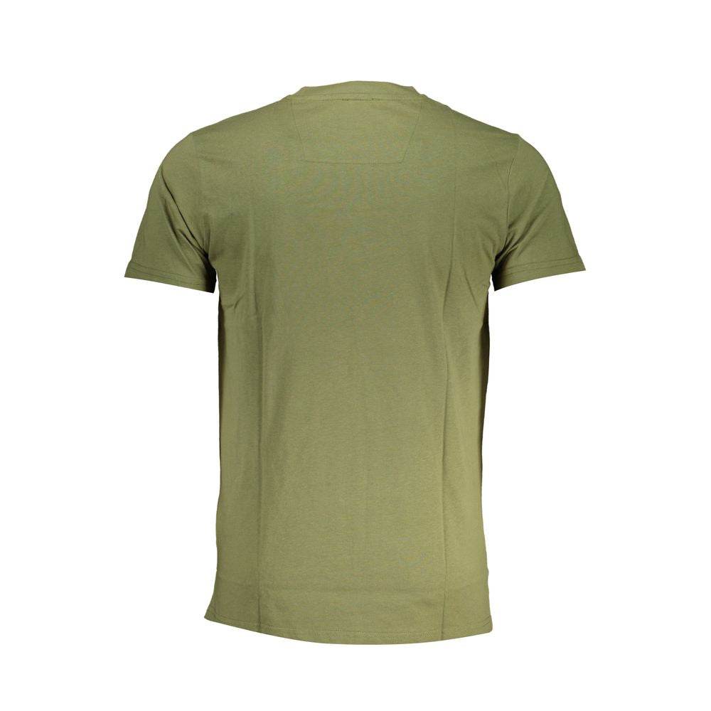 Cavalli Class Green Cotton T-Shirt - Hilstor