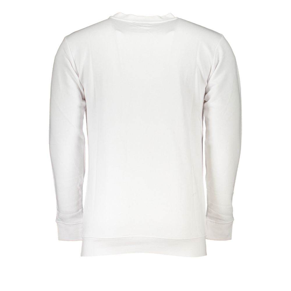 Cavalli Class White Cotton Men Sweater - Hilstor