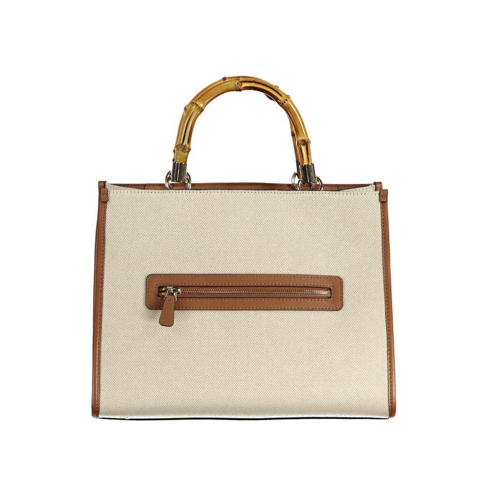 Guess Jeans Beige Cotton Handbag - Hilstor