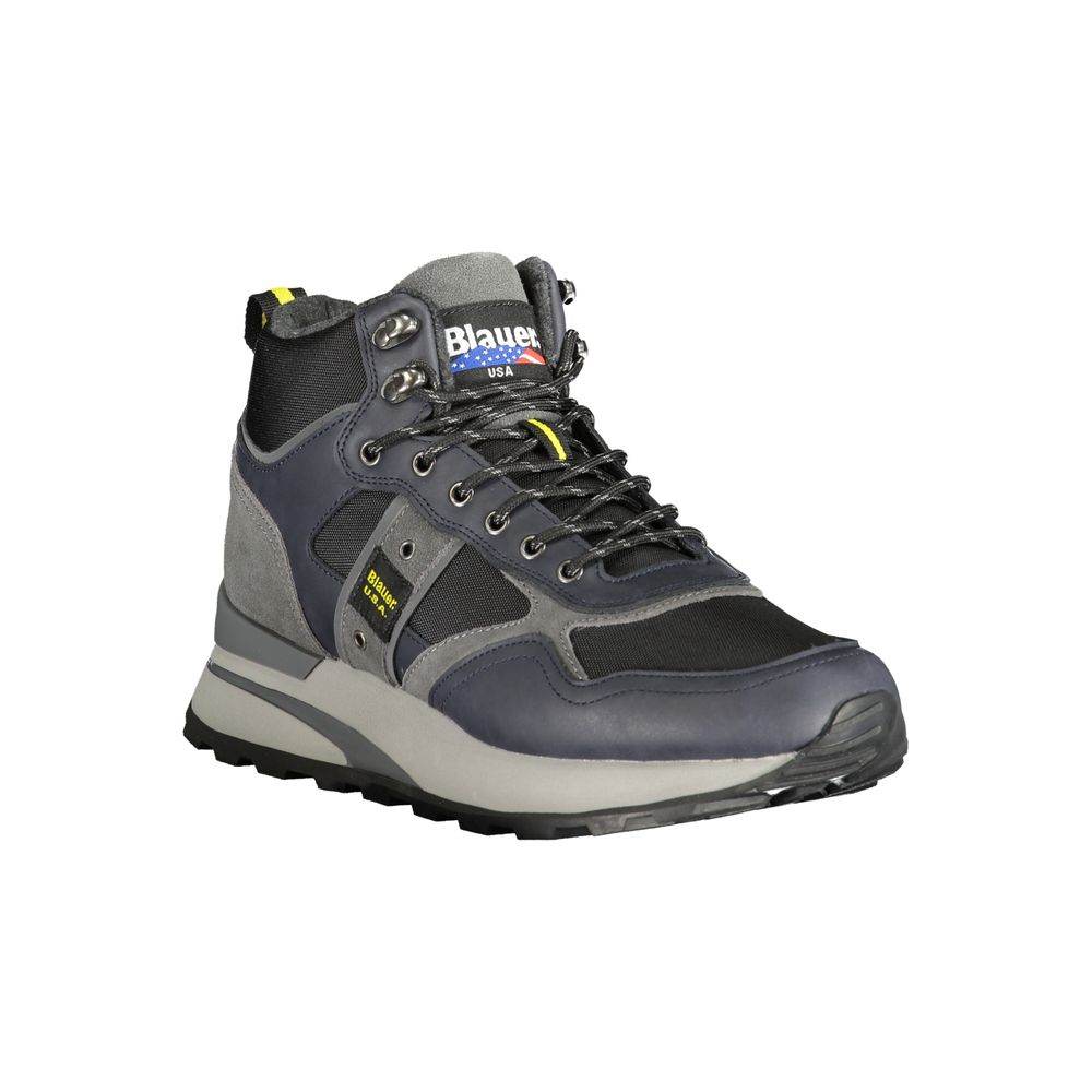 Blauer Blue Leather Men Sneaker - Hilstor