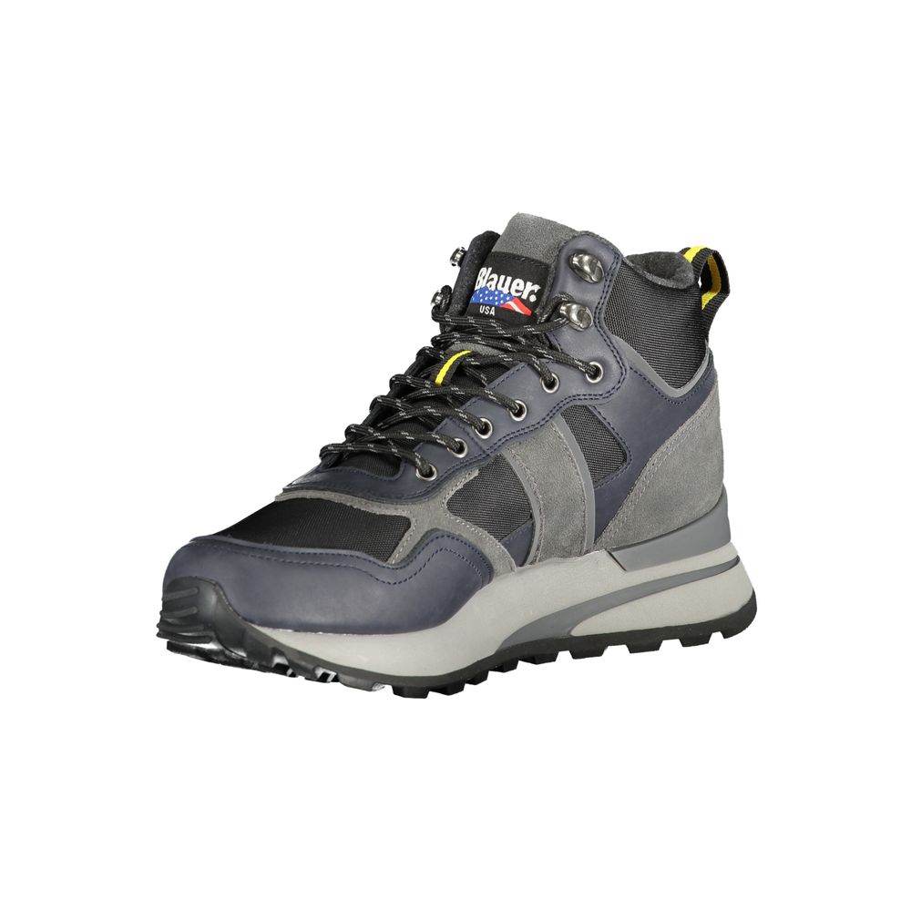 Blauer Blue Leather Men Sneaker - Hilstor