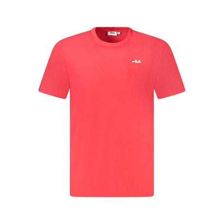 Fila Red Cotton T-Shirt - Hilstor