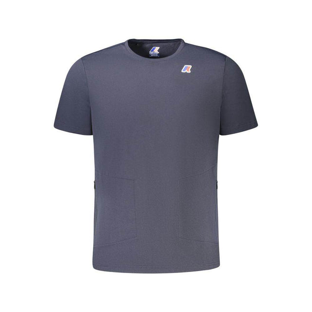 K-WAY Blue Polyester Men T-Shirt - Hilstor