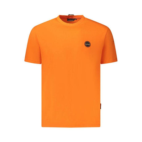 Napapijri Orange Cotton Men T-Shirt - Hilstor
