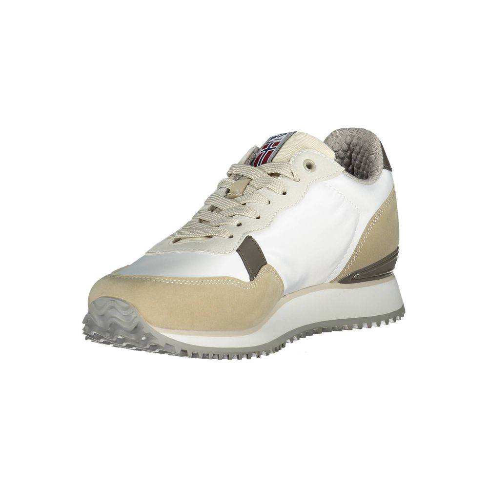 Napapijri White Polyester Men Sneaker - Hilstor