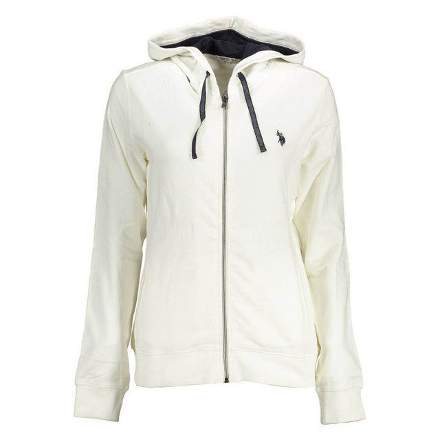 U.S. POLO ASSN. White Cotton Women Sweater - Hilstor