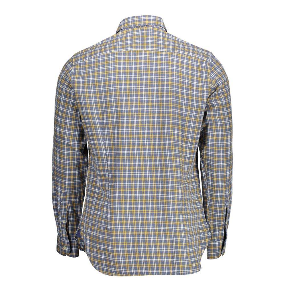 U.S. POLO ASSN. Blue Cotton Men Shirt - Hilstor