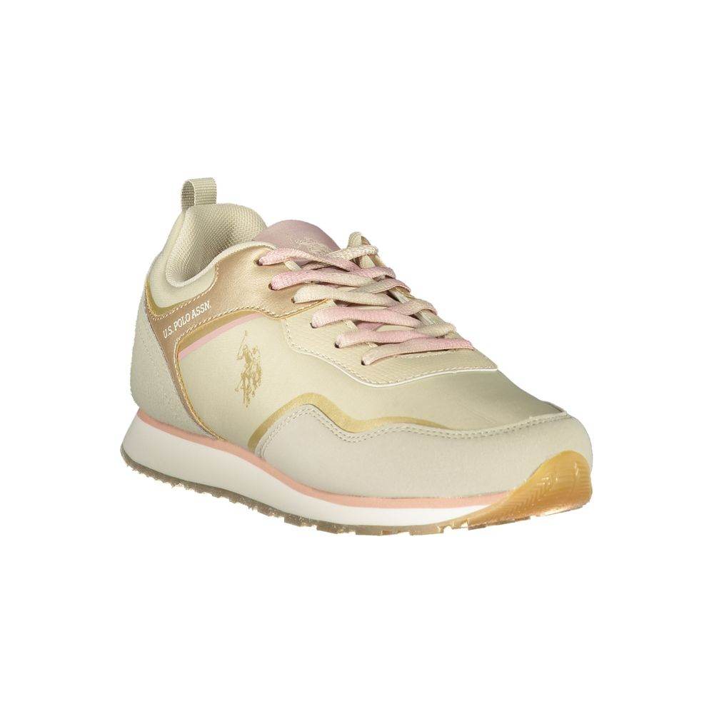 U.S. POLO ASSN. Beige Polyester Sneaker - Hilstor