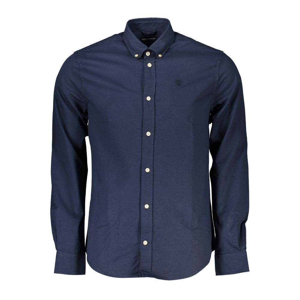 North Sails Blue Cotton Men Shirt - Hilstor
