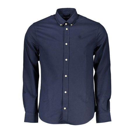 North Sails Blue Cotton Men Shirt - Hilstor