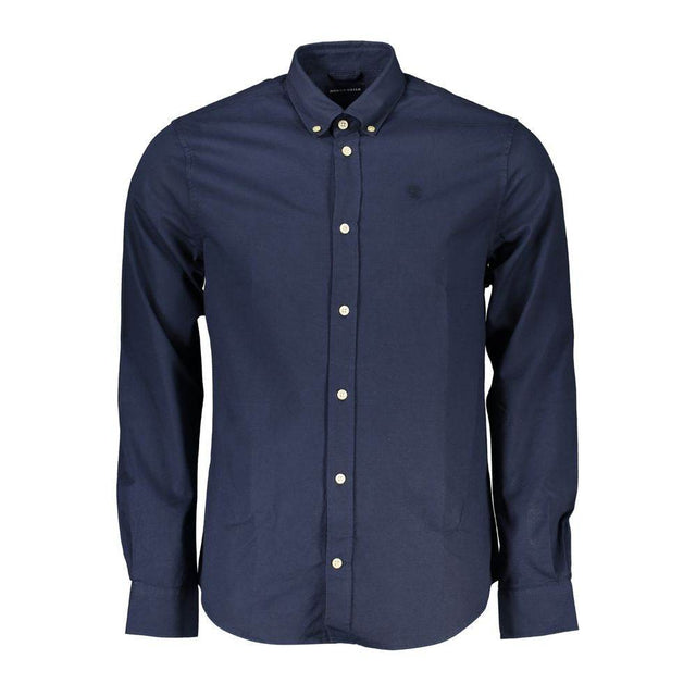 North Sails Blue Cotton Men Shirt - Hilstor