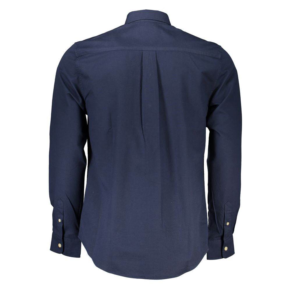 North Sails Blue Cotton Men Shirt - Hilstor