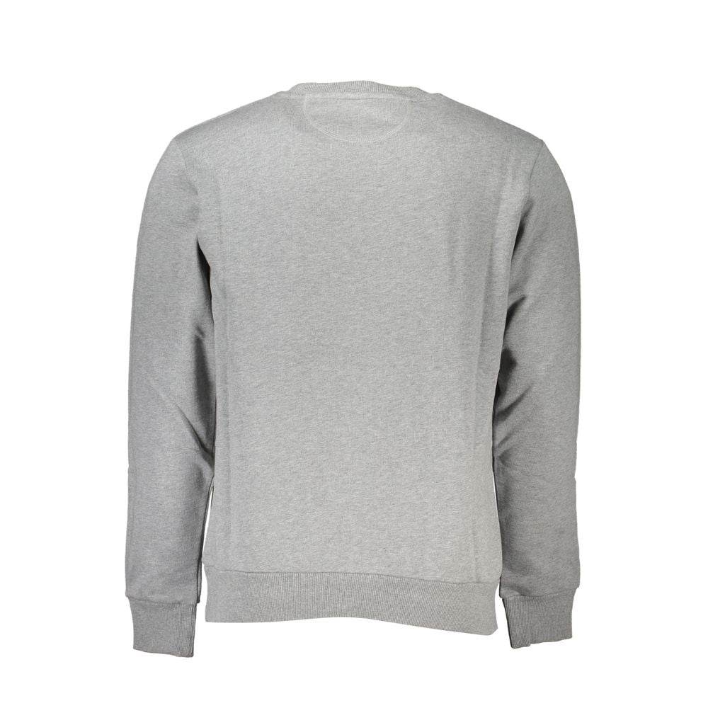 La Martina Gray Cotton Men Sweatshirt - Hilstor