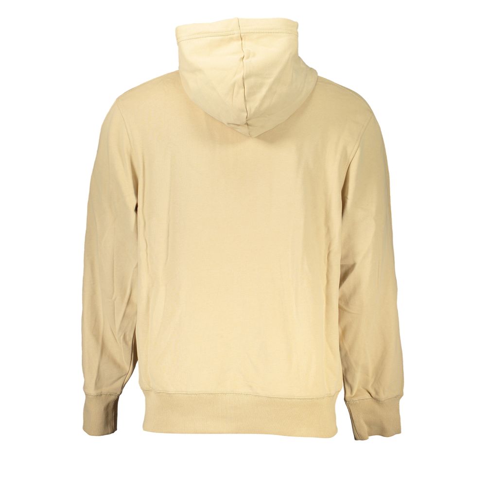 Calvin Klein elegant beige hættetrøje med lynlås