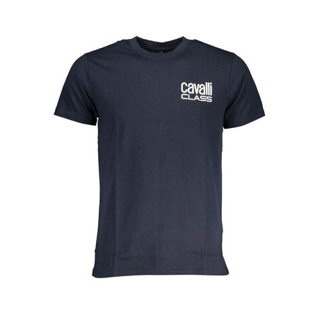 Cavalli Class Blue Cotton T-Shirt - Hilstor