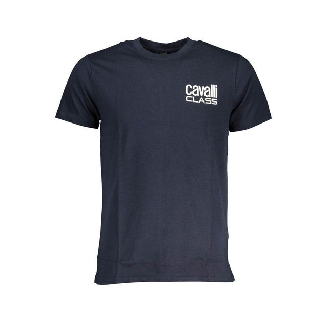 Cavalli Class Blue Cotton T-Shirt - Hilstor