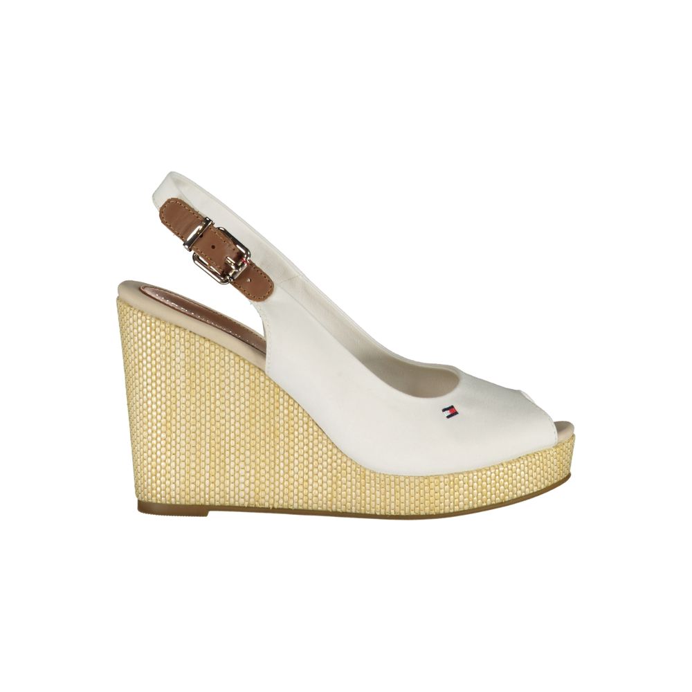 Tommy Hilfiger hvid bomuldssandal
