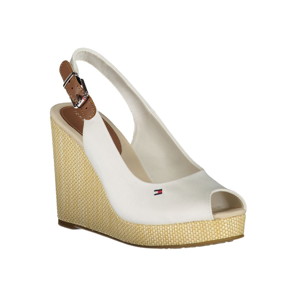 Tommy Hilfiger hvid bomuldssandal