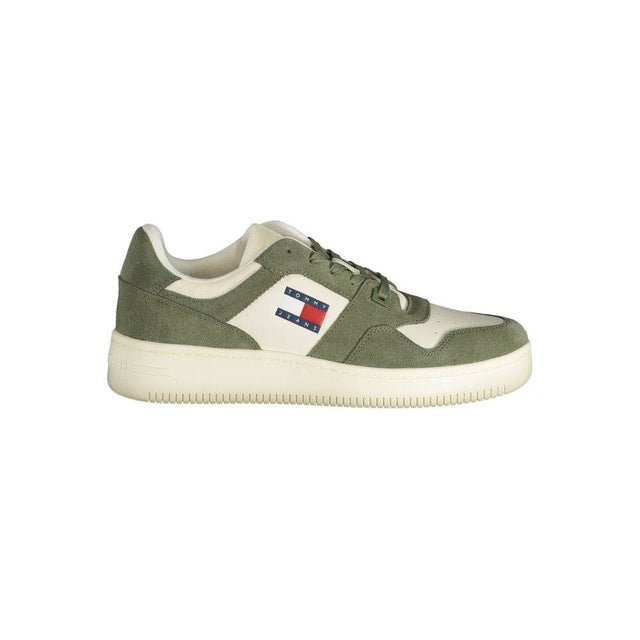 Tommy Hilfiger Green Polyester Sneaker - Hilstor