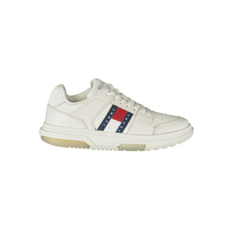 Tommy Hilfiger White Leather Women Sneaker - Hilstor