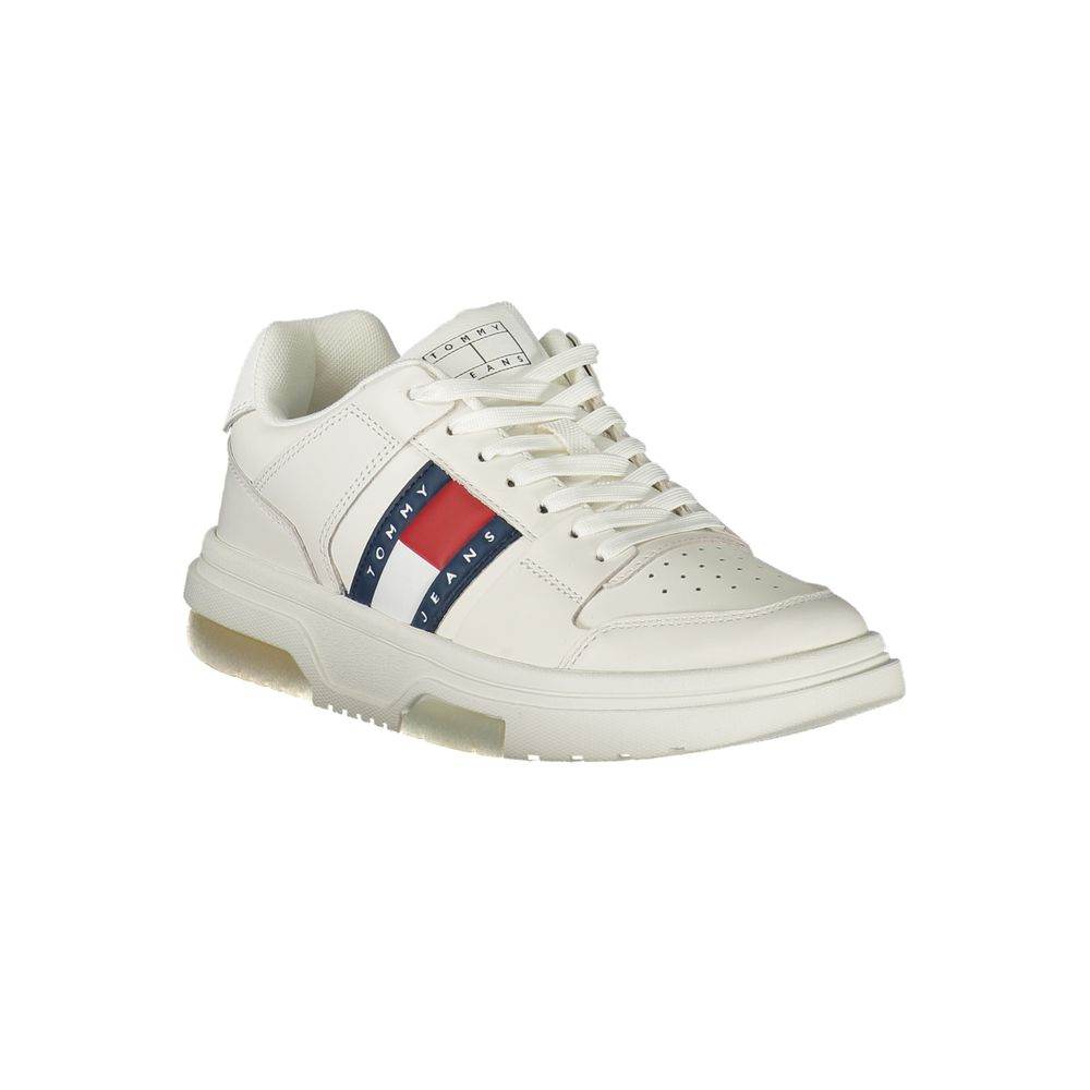 Tommy Hilfiger White Leather Women Sneaker - Hilstor