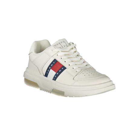 Tommy Hilfiger White Leather Women Sneaker - Hilstor