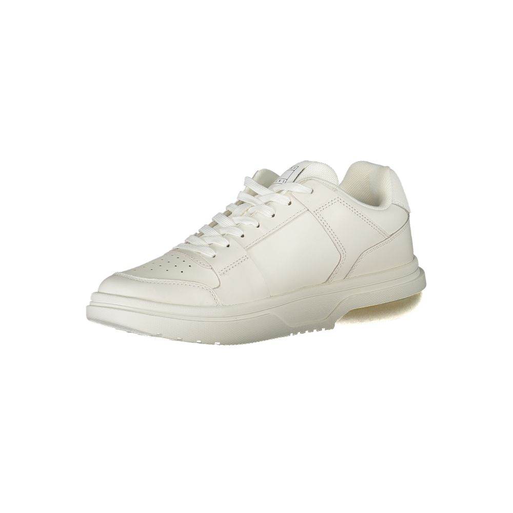 Tommy Hilfiger White Leather Women Sneaker - Hilstor