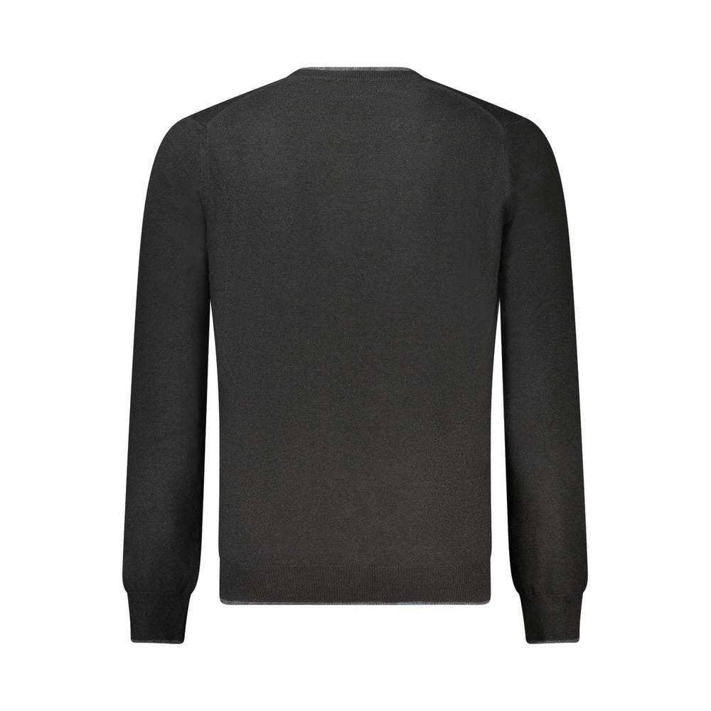 North Sails Black Wool Men Sweater - Hilstor