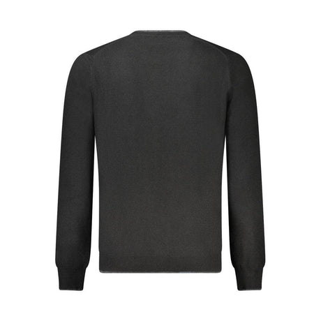 North Sails Black Wool Men Sweater - Hilstor