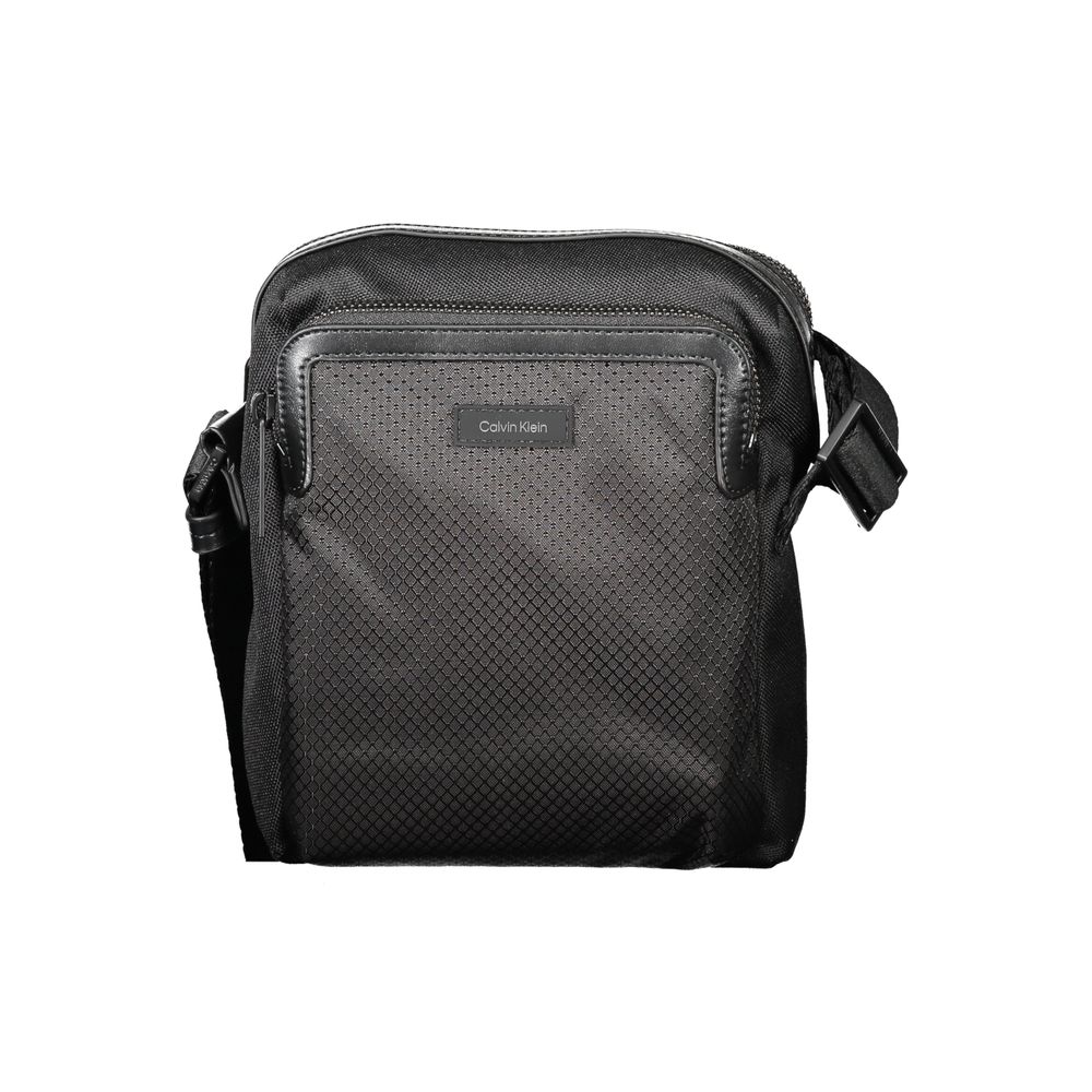 Calvin Klein sort polyester skuldertaske til mænd