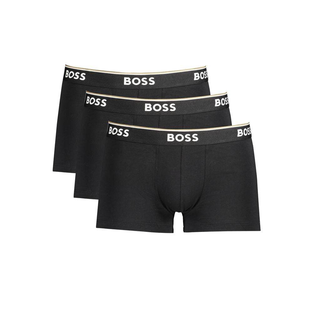 Hugo Boss Black Cotton Men Boxer Underwear Pack - Hilstor