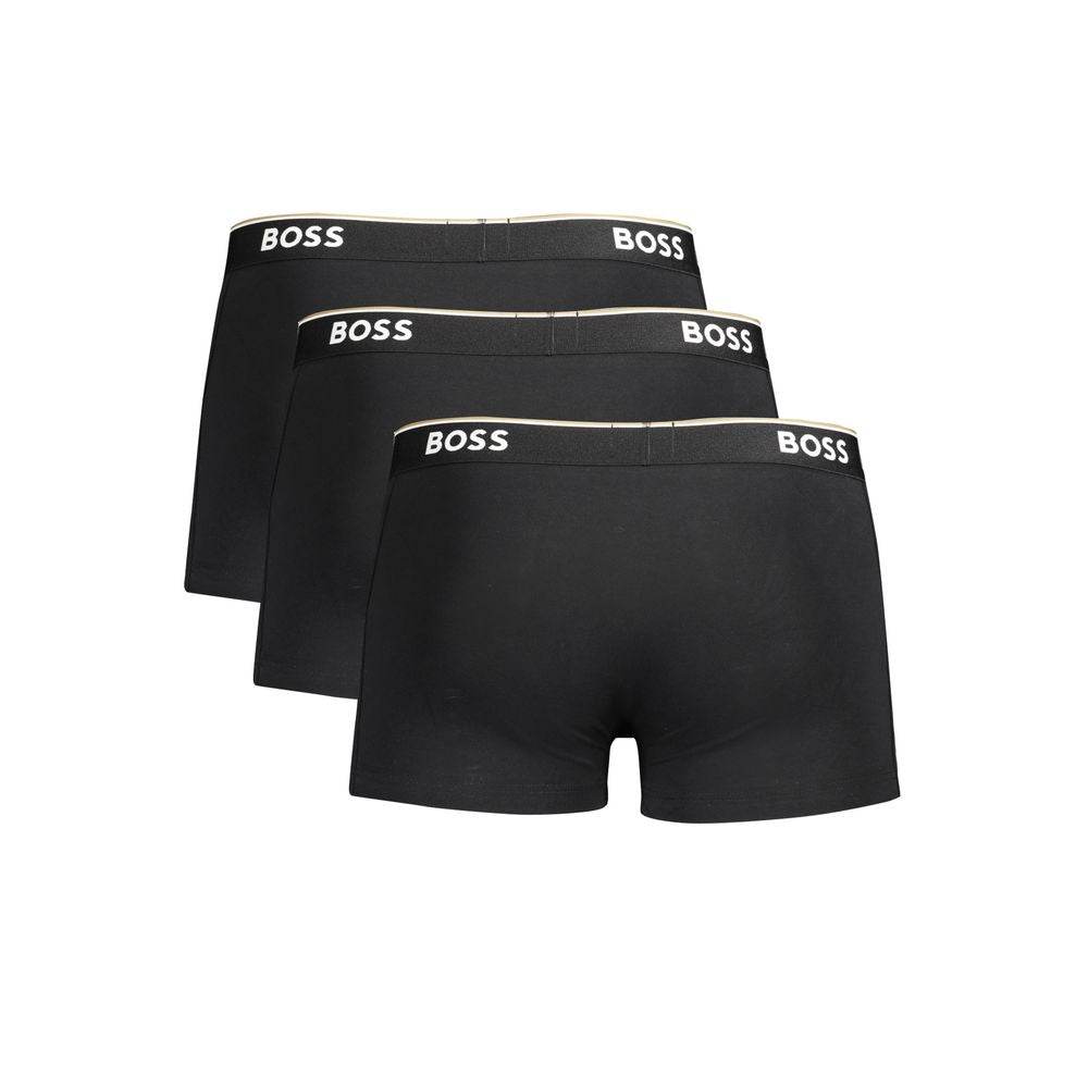 Hugo Boss Black Cotton Men Boxer Underwear Pack - Hilstor