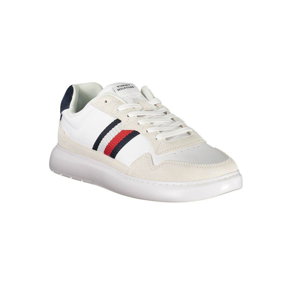 Tommy Hilfiger White Leather Men Sneaker - Hilstor