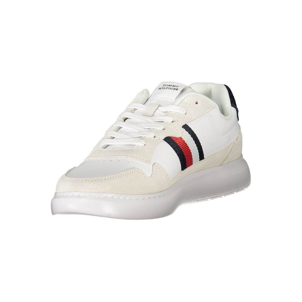 Tommy Hilfiger White Leather Men Sneaker - Hilstor