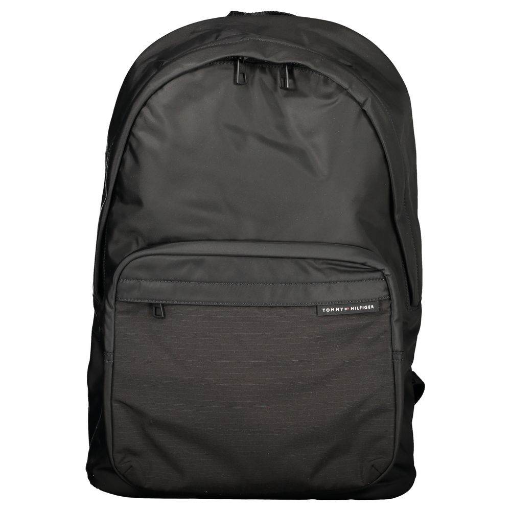 Tommy Hilfiger Black Polyester Men Backpack - Hilstor