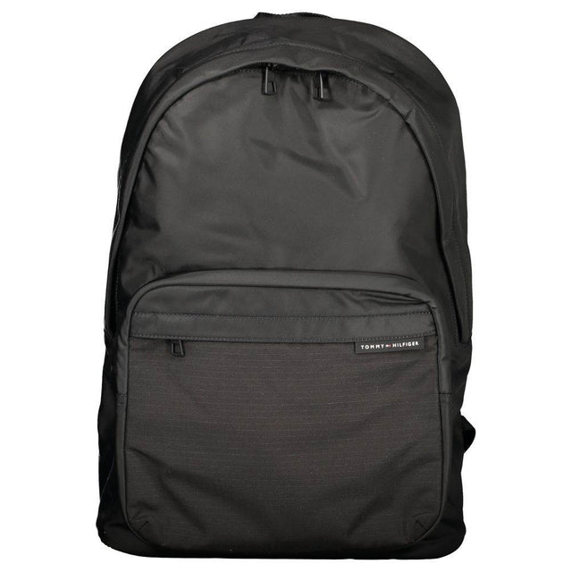 Tommy Hilfiger Black Polyester Men Backpack - Hilstor