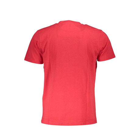 Cavalli Class Red Cotton Men T-Shirt - Hilstor